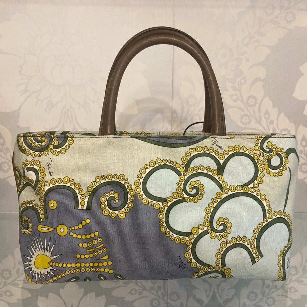 Emilio Pucci Canvas Handbag